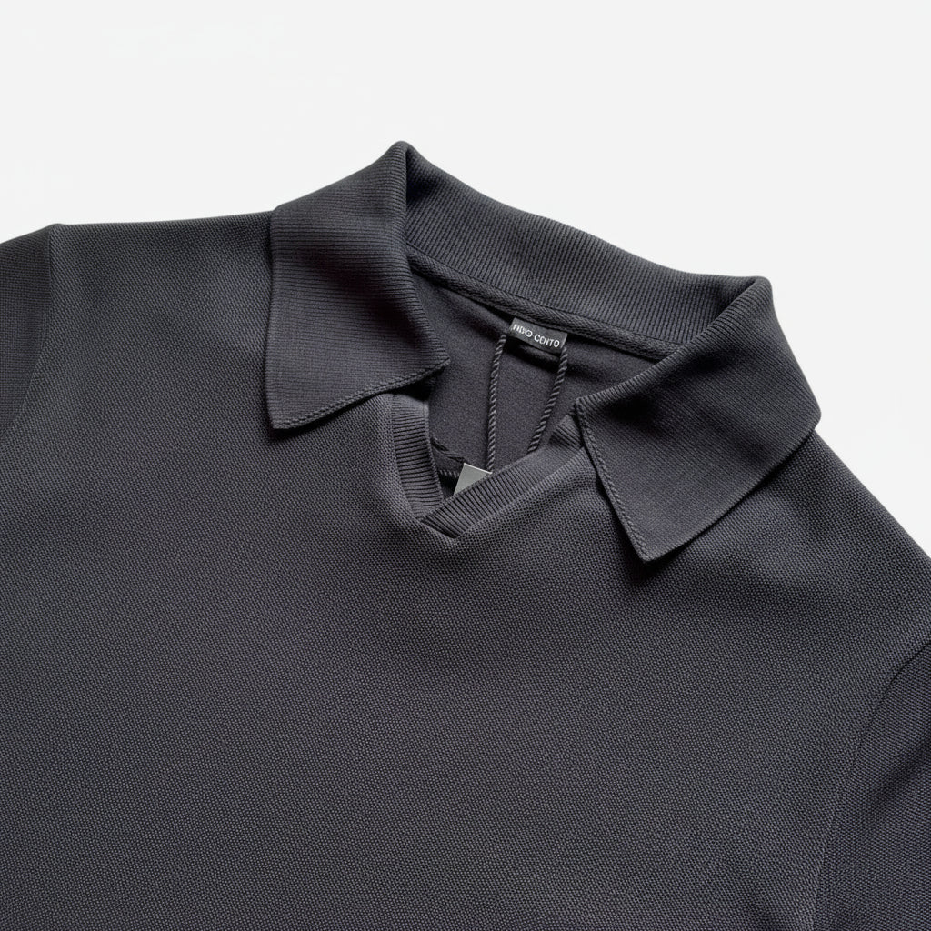 Piqué Poloshirt Tencel Baumwoll Mix