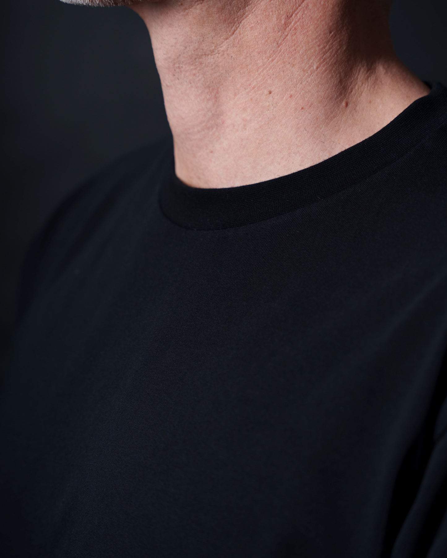 Heavyweight Series Nero - organische Baumwolle schwarzes T-Shirt