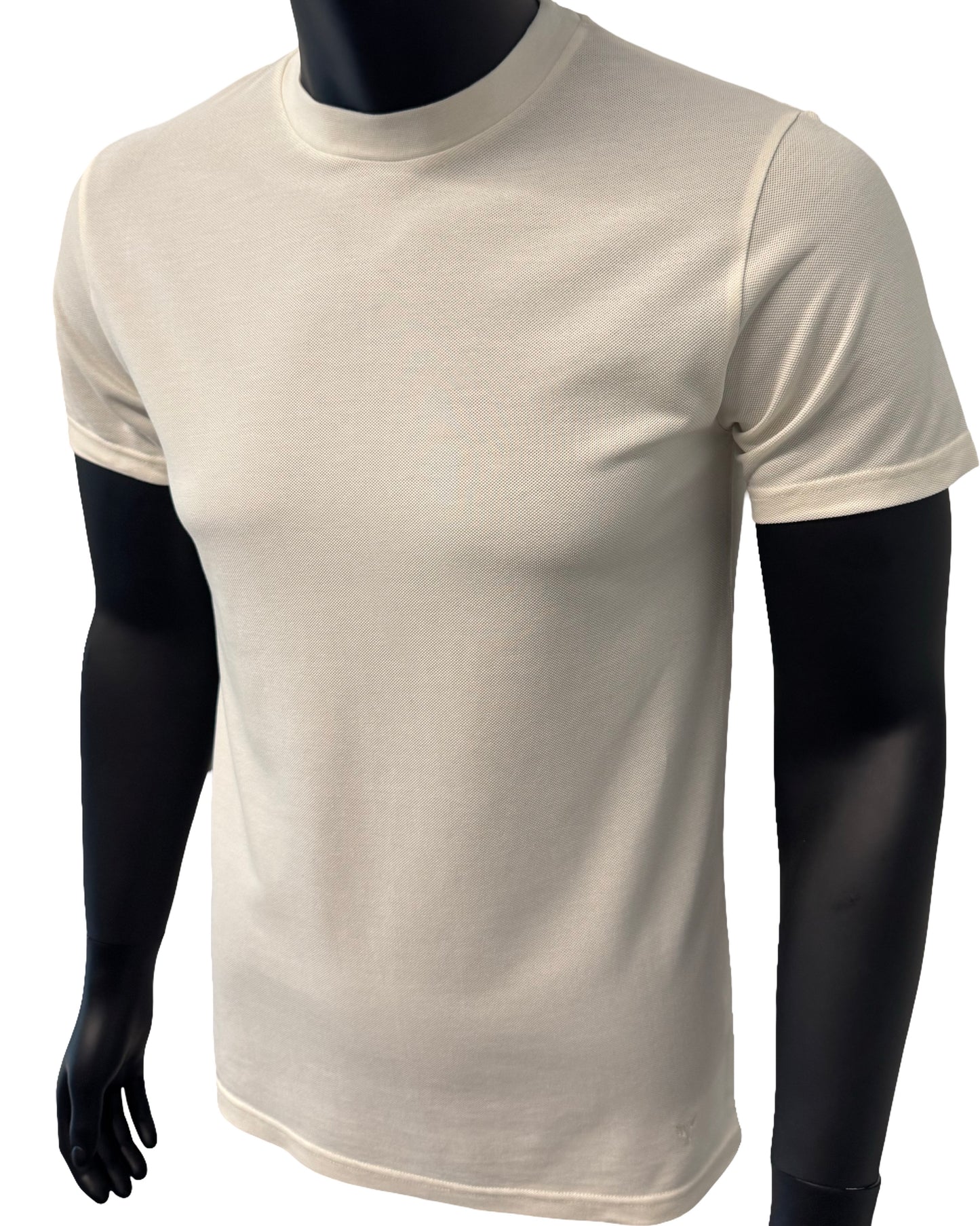 Meisterstück - Piqué Lyocell T-Shirt gestrickt