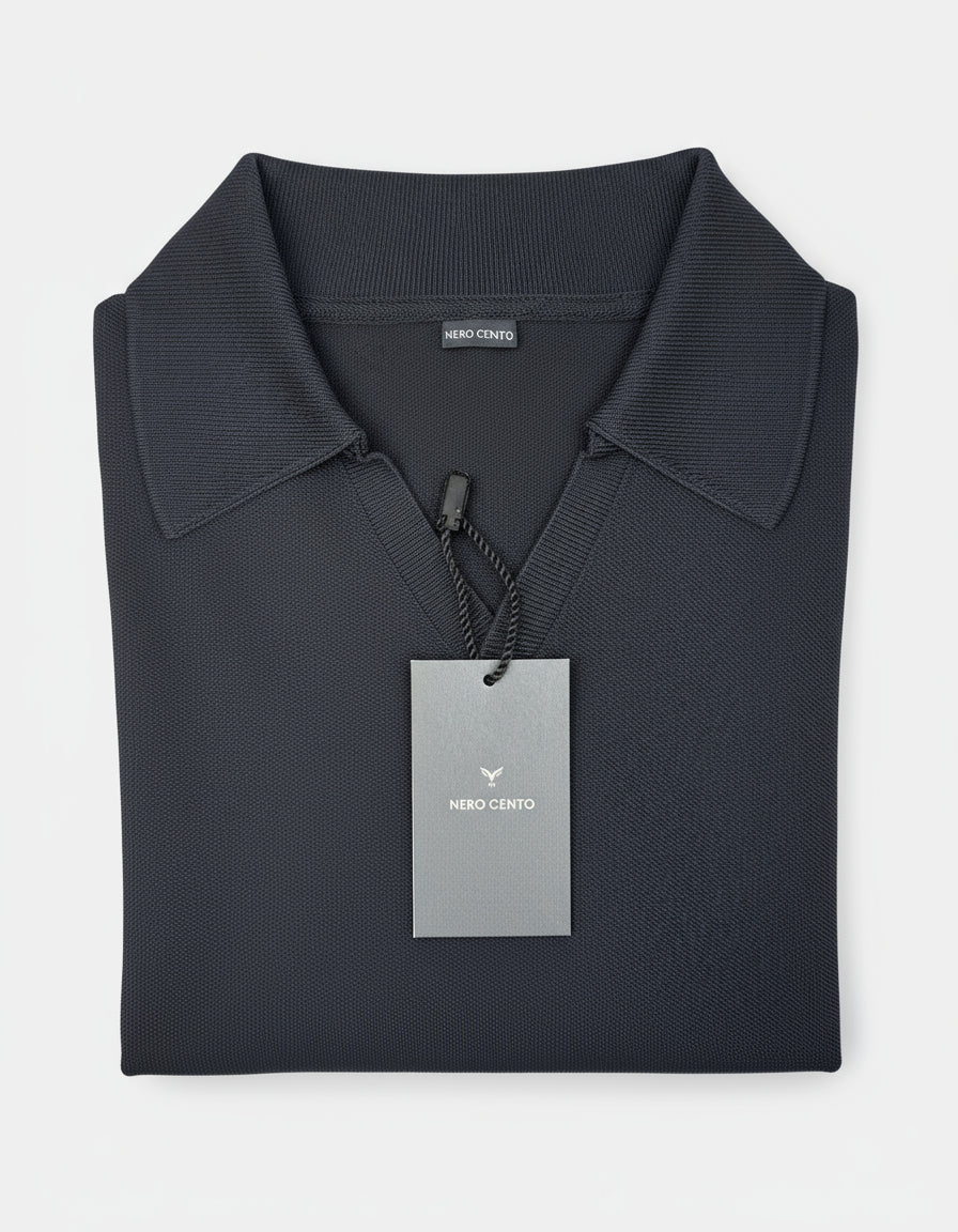 Piqué Poloshirt Tencel Baumwoll Mix