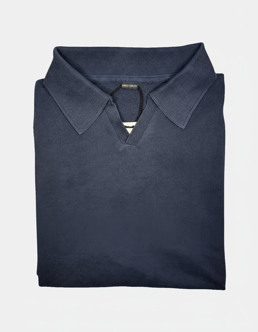 Piqué Poloshirt Tencel Baumwoll Mix