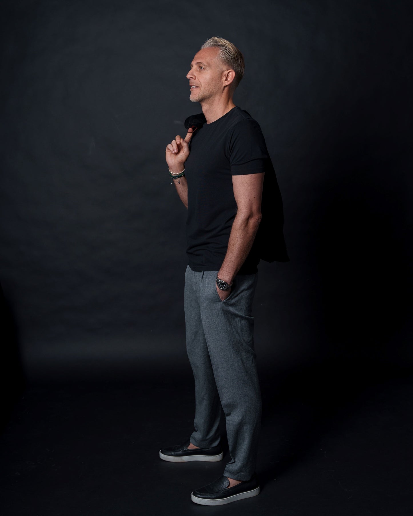 Classic Series Nero - Tencel Mix schwarzes T-Shirt