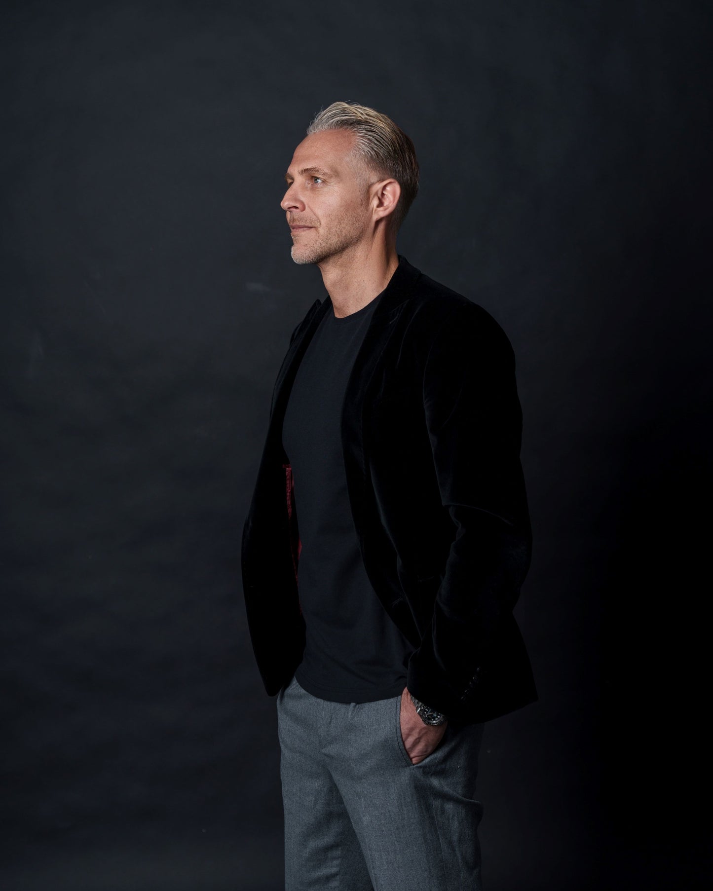 Classic Series Nero - Tencel Mix schwarzes T-Shirt