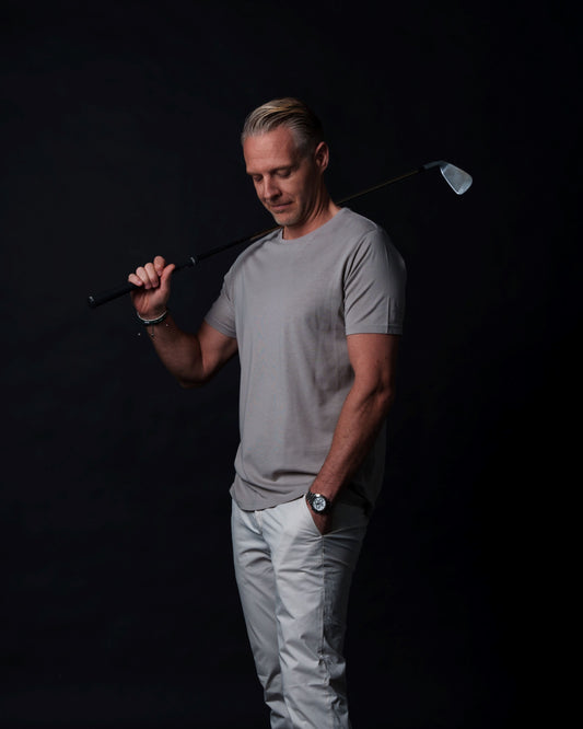 Classic Series Greige- Tencel Mix graues T-Shirt