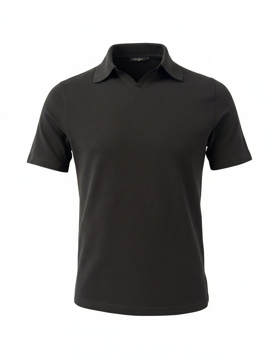 Piqué Poloshirt Tencel Baumwoll Mix
