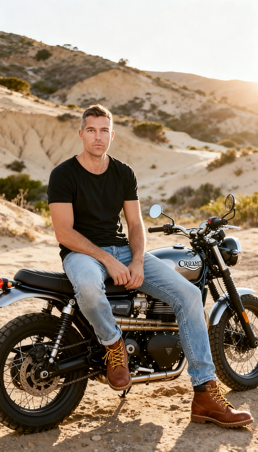 Wild Series Nero - Tencel Mix schwarzes T-Shirt