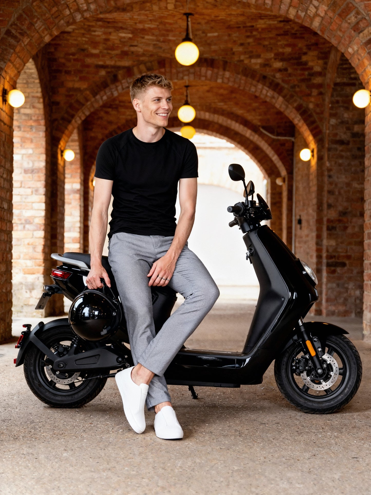 Smart Series Nero - Tencel Mix schwarzes T-Shirt