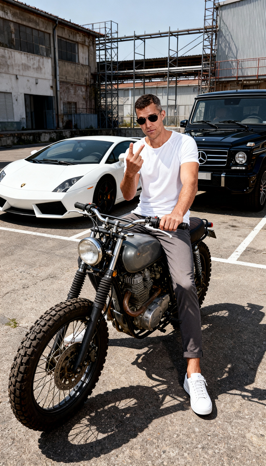 Wild Series Bianco - Tencel Mix weisses T-Shirt