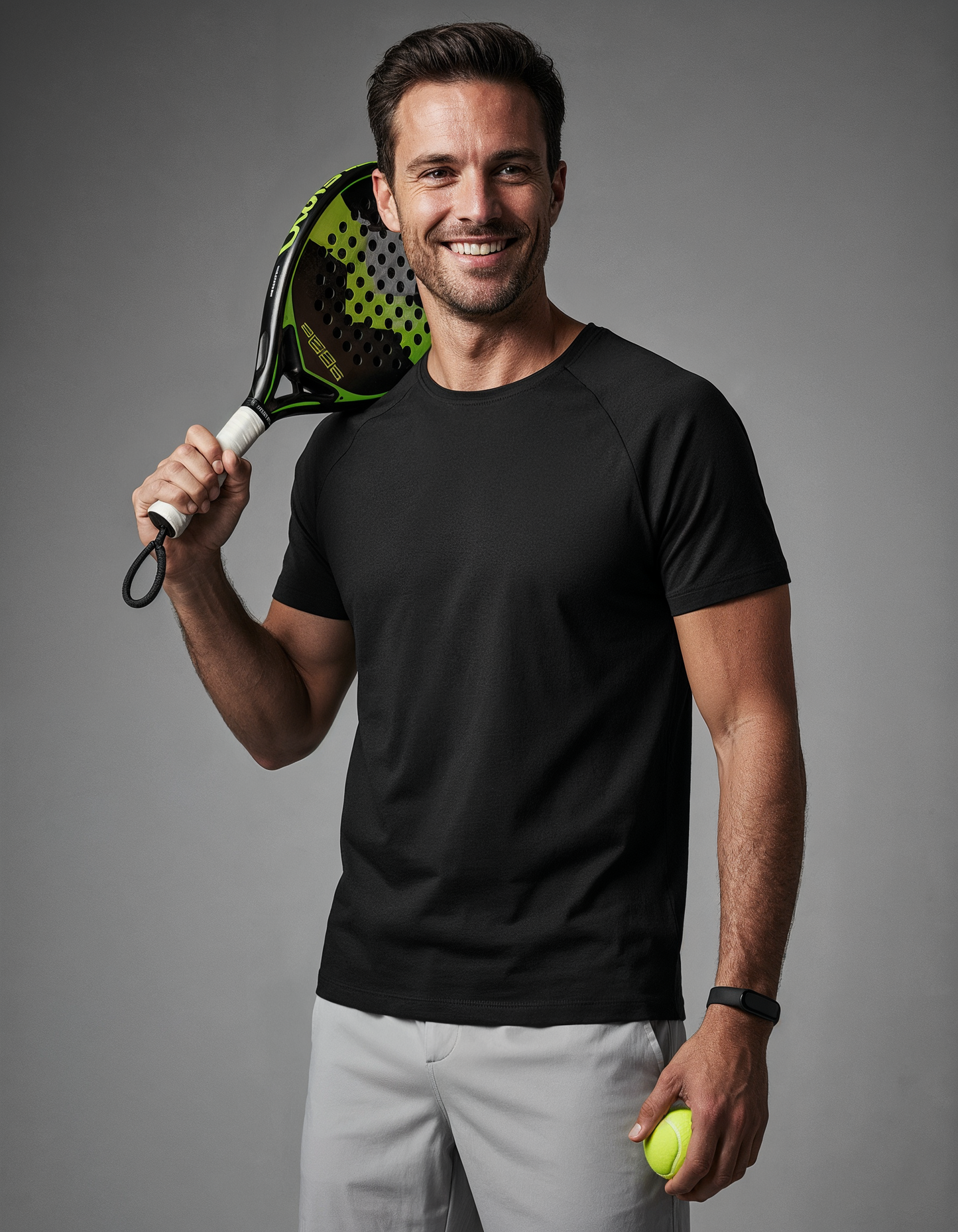 Smart Series Nero - Tencel Mix schwarzes T-Shirt
