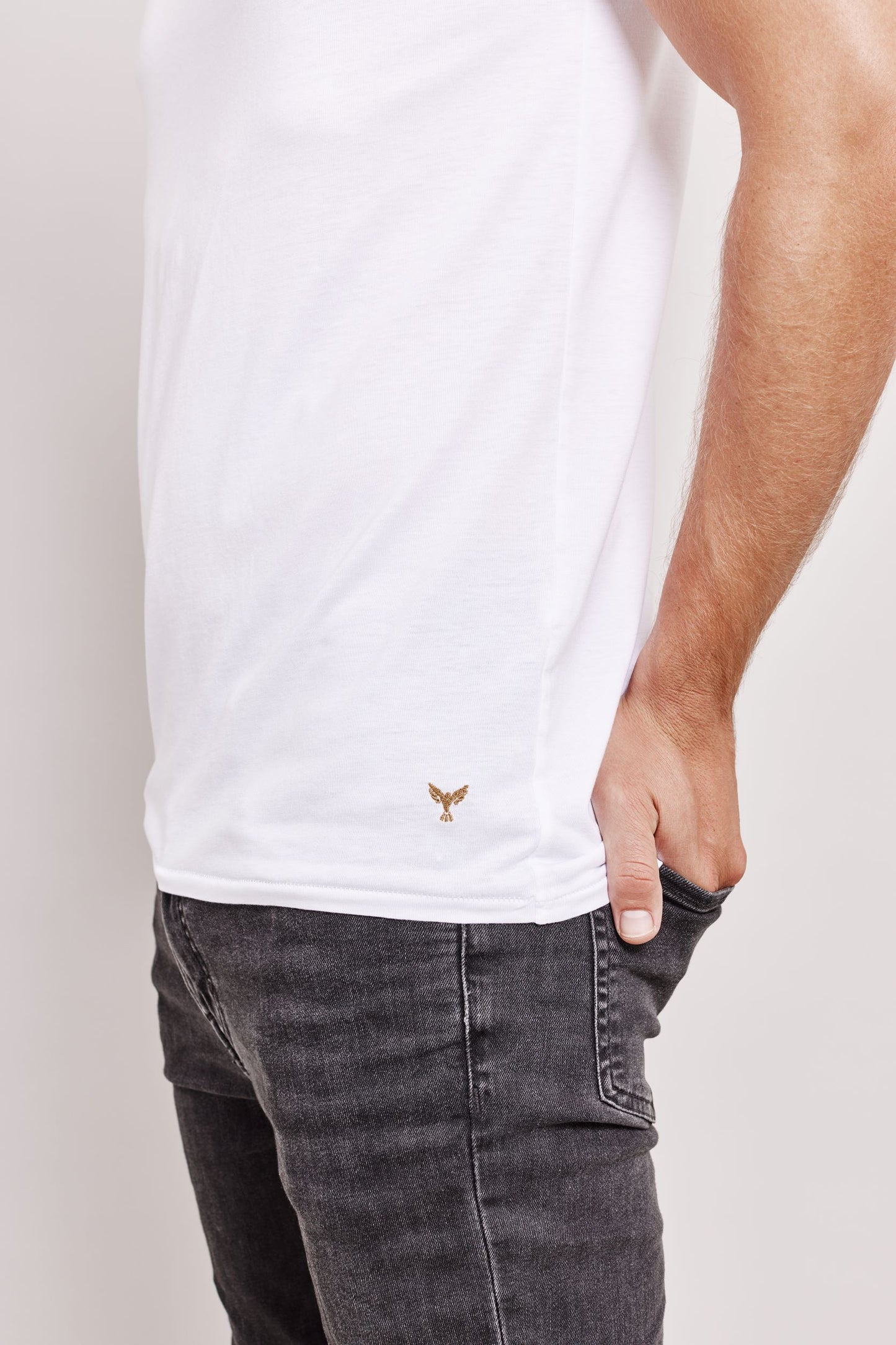 Wild Series Bianco - Tencel Mix weisses T-Shirt