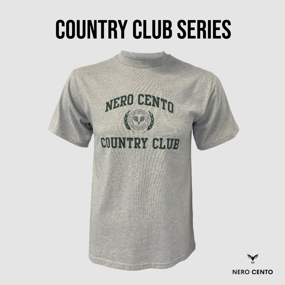 Country Club Series - Nero Cento organic Cotton 180 GSM T-Shirts