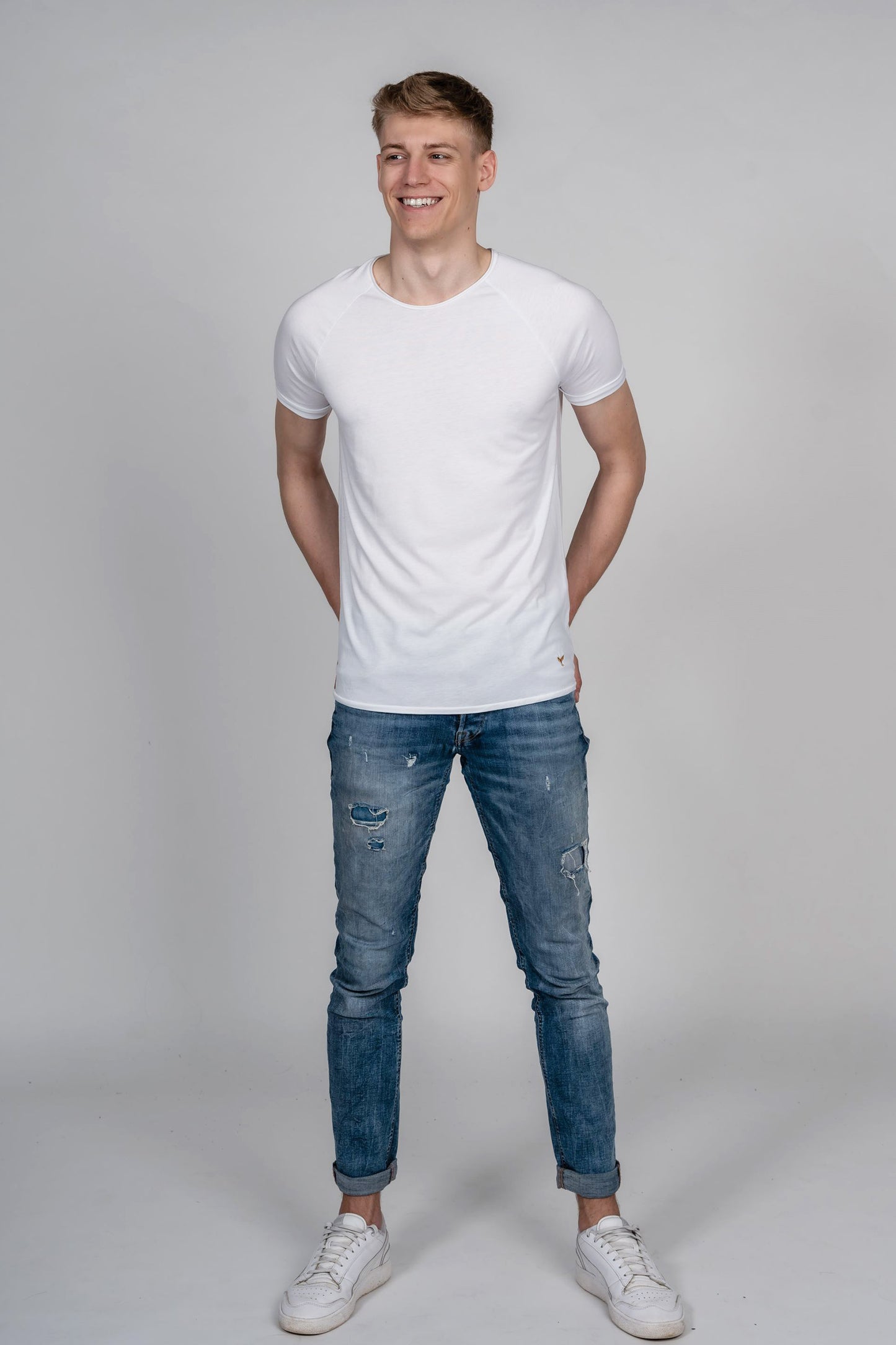 Smart Series Bianco - Tencel Lyocell / Organic Cotton Mix white blank T-Shirt 180 G/M²