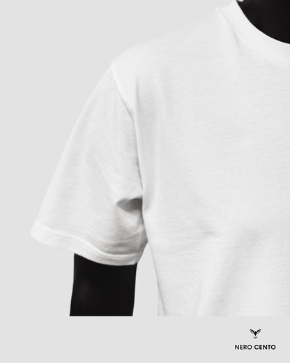 Heavyweight Series Bianco - Organic Cotton white blank T-Shirt 220 G/M²