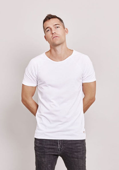 Wild Series Bianco - Tencel Lyocell / Organic Cotton Mix white blank T-Shirt 180 G/M²