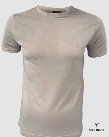 Classic Series Greige- Tencel Lyocell / Organic Cotton Mix grey beige blank T-Shirt 180 G/M²