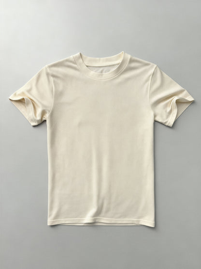 Das Meisterstück – Premium T-Shirt aus TENCEL™ Piqué gestrickt