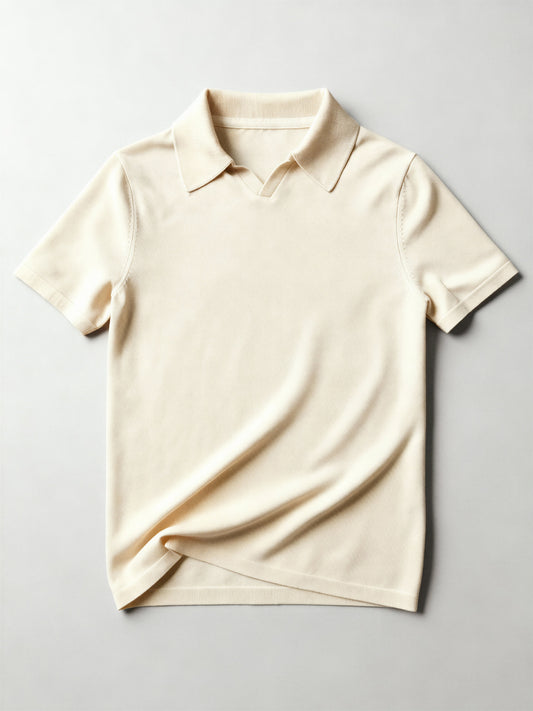 Piqué Poloshirt Tencel Baumwoll Mix