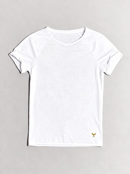 Wild Series Bianco - Tencel Mix weisses T-Shirt