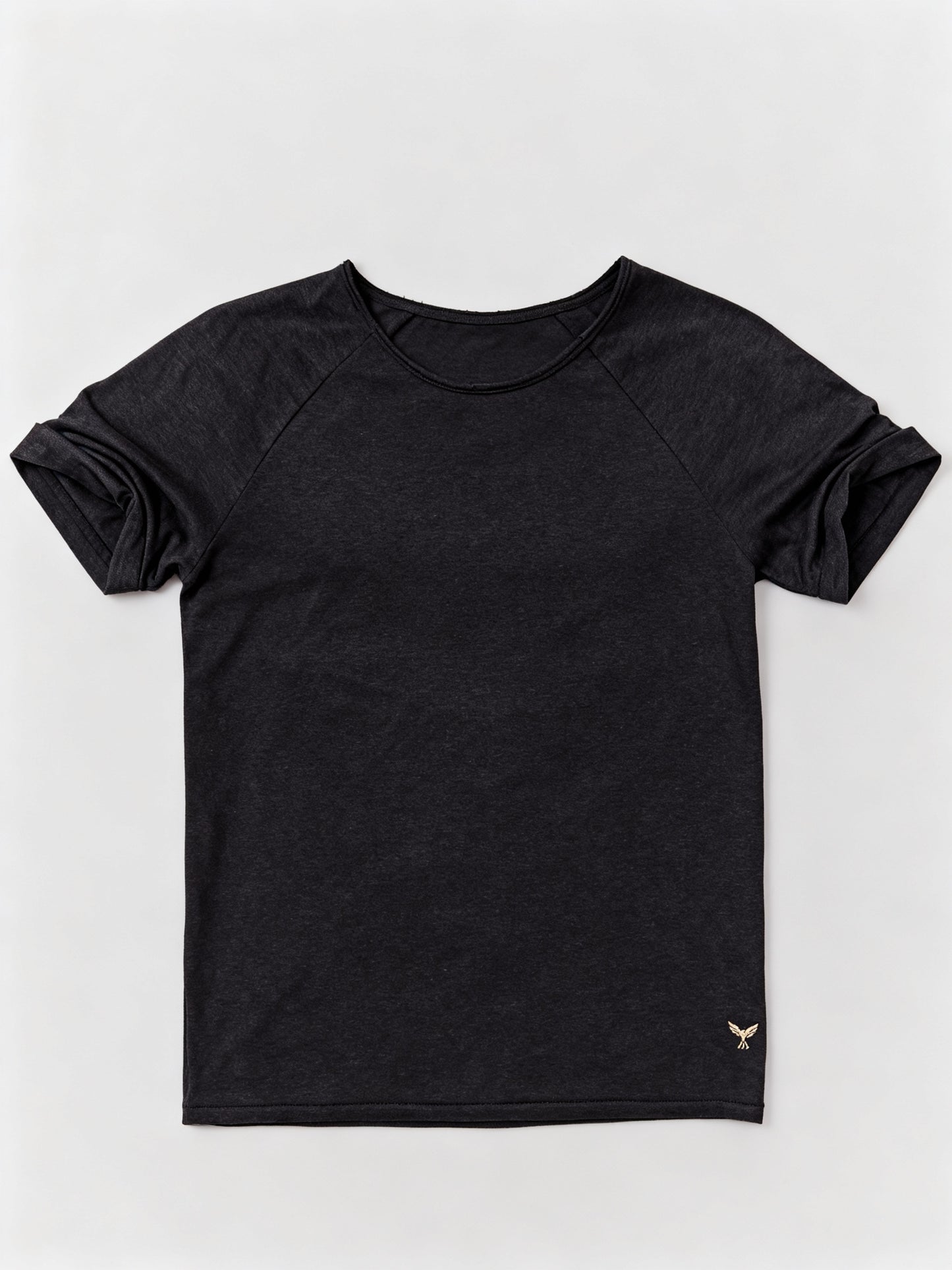 Wild Series Nero - Tencel Mix schwarzes T-Shirt