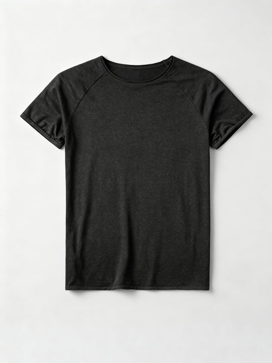 Smart Series Nero - Tencel Mix schwarzes T-Shirt