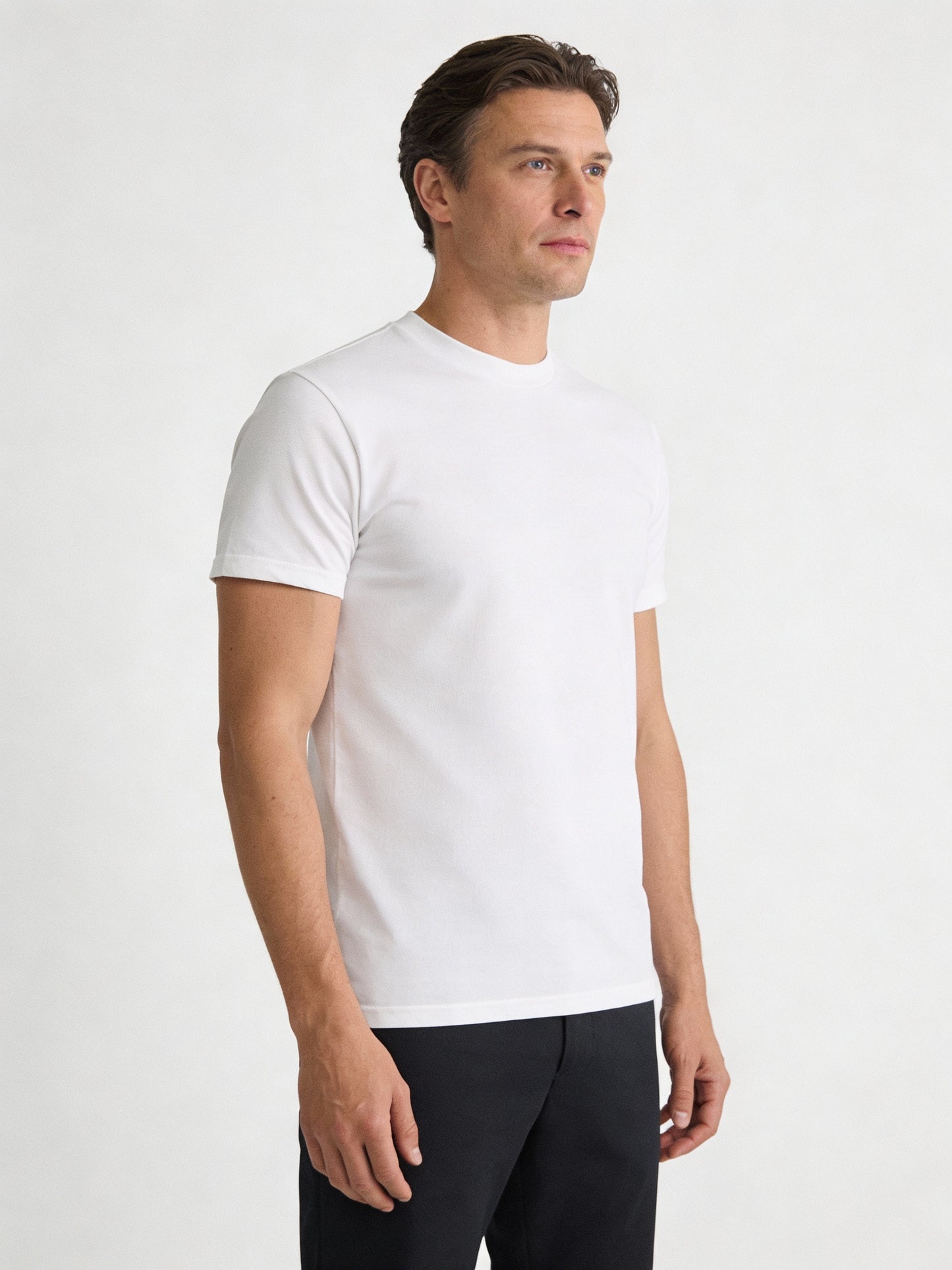 Das Meisterstück – Premium T-Shirt aus TENCEL™ Piqué gestrickt