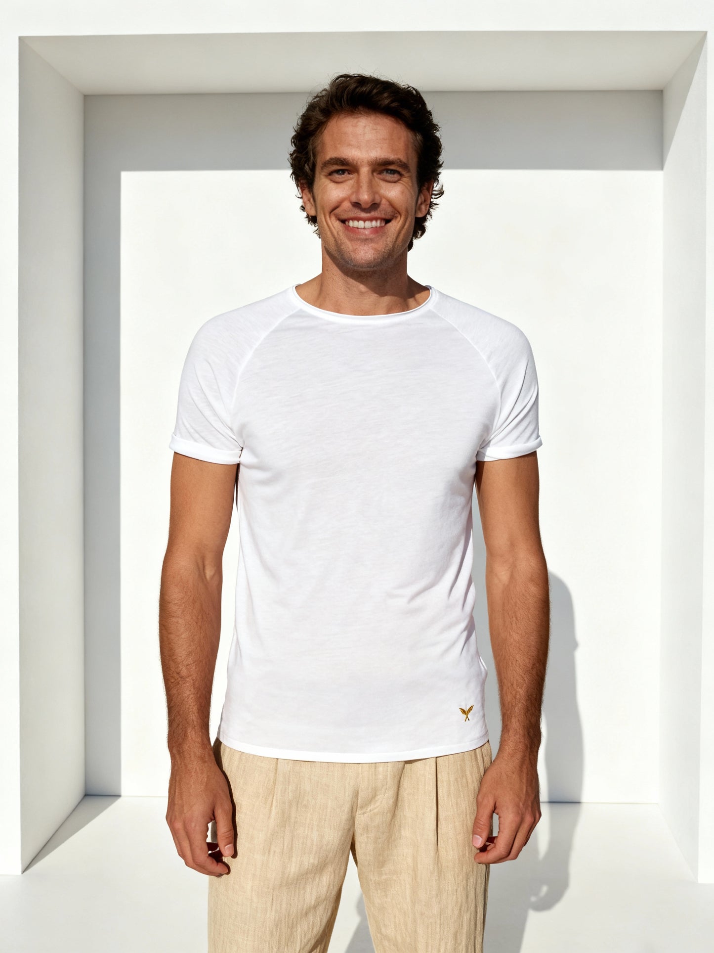 Smart Series Bianco - Tencel Mix weisses T-Shirt
