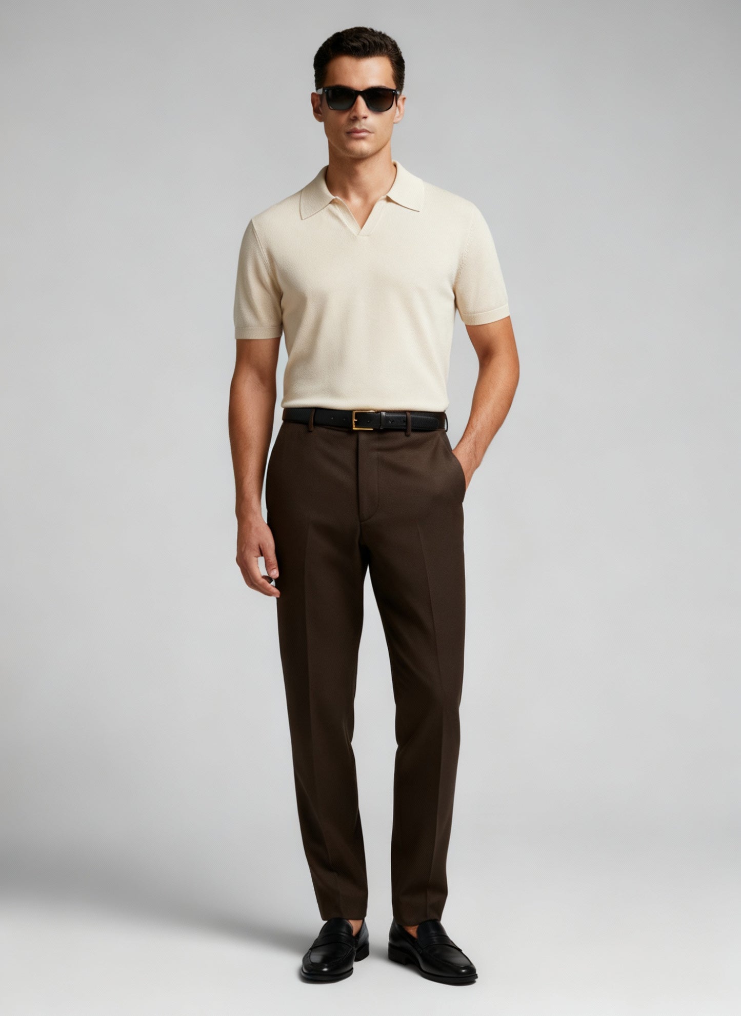 Piqué Poloshirt Tencel Baumwoll Mix