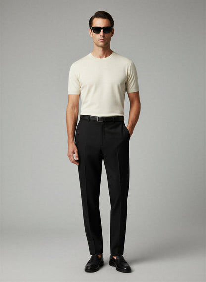 Das Meisterstück – Premium T-Shirt aus TENCEL™ Piqué gestrickt