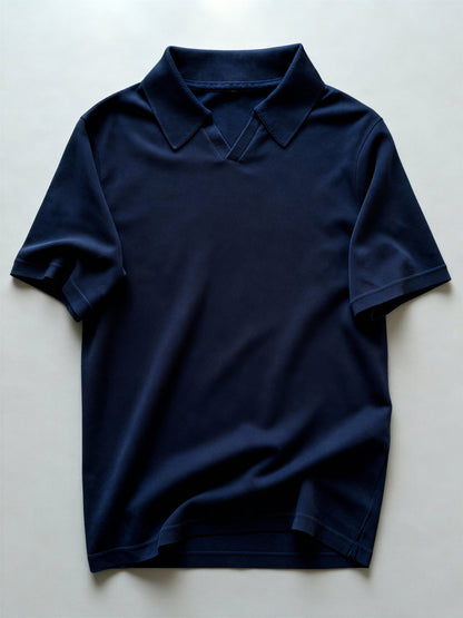 Piqué Poloshirt Tencel Baumwoll Mix