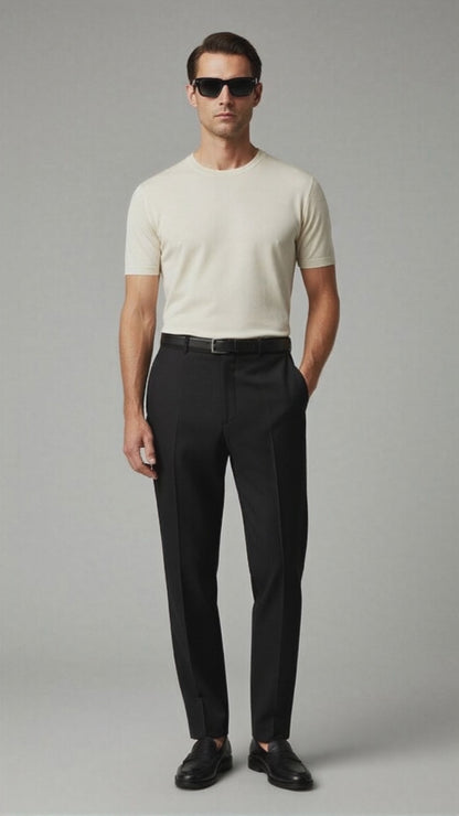 Das Meisterstück – Premium T-Shirt aus TENCEL™ Piqué gestrickt