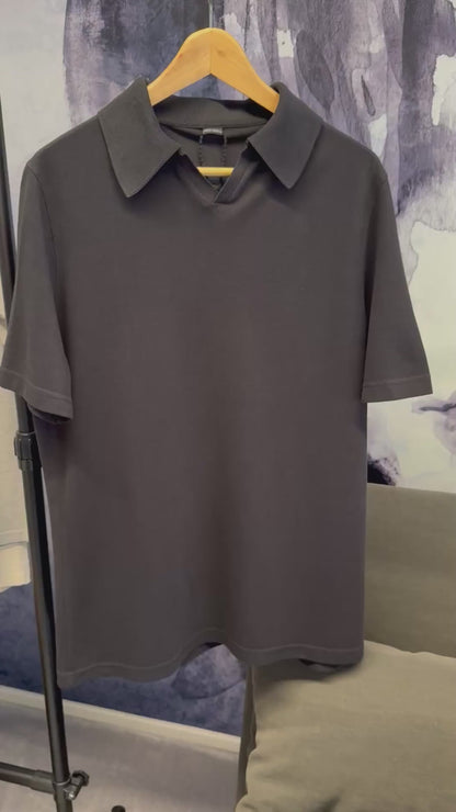 Piqué Poloshirt Tencel Baumwoll Mix