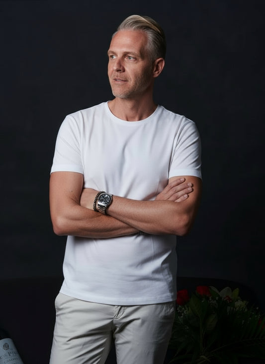 Classic Series Bianco - Tencel Mix weisses T-Shirt